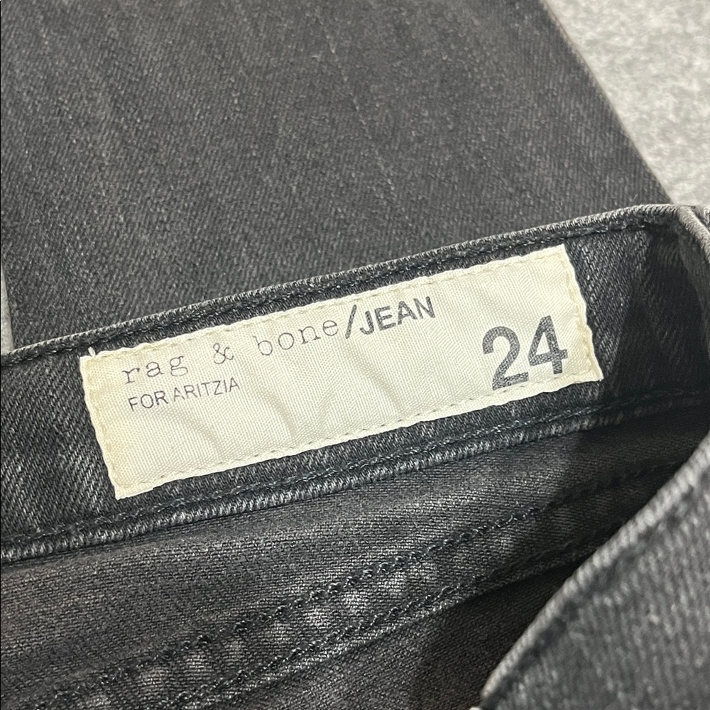 Rag & Bone Women's Distressed Black Skinny Jeans - Picture 2 of 8